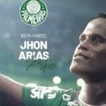 Jhon Arias regresa al futbol Brasileño, firmó con el Palmeiras .